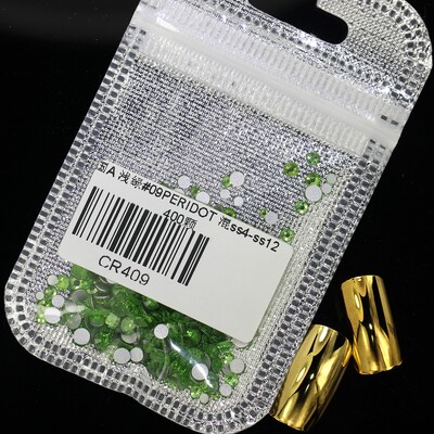 Crystal 400 kom 60 boja Nail Art Decorations Mix Veličine ss4-ss12 Bez Hot Fix DIY Flatback 3D stakleni kamenčići