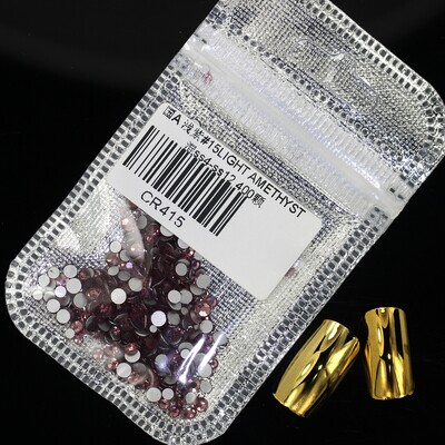 Crystal 400 kom 60 boja Nail Art Decorations Mix Veličine ss4-ss12 Bez Hot Fix DIY Flatback 3D stakleni kamenčići