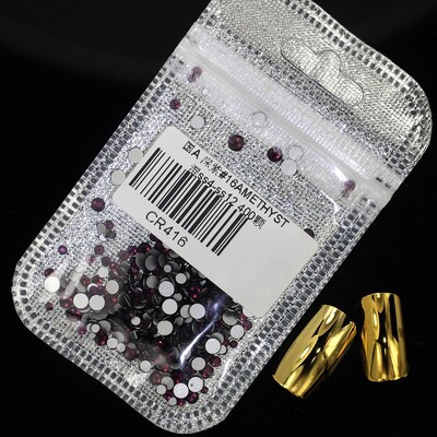 Crystal 400 kom 60 boja Nail Art Decorations Mix Veličine ss4-ss12 Bez Hot Fix DIY Flatback 3D stakleni kamenčići