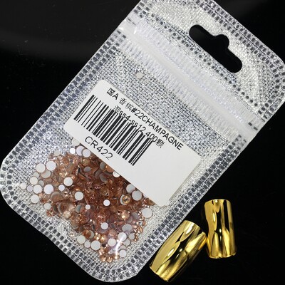 Crystal 400 kom 60 boja Nail Art Decorations Mix Veličine ss4-ss12 Bez Hot Fix DIY Flatback 3D stakleni kamenčići