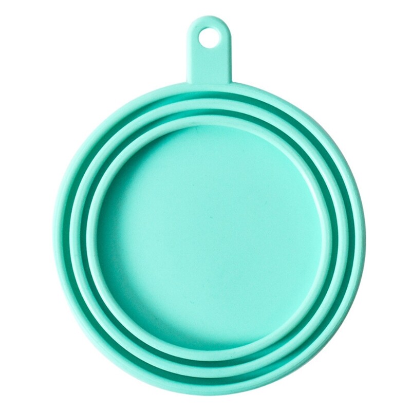 Kisállat szilikon konzerv fedél Újrafelhasználható kutya frissen tartó bádog lezáró doboz fedele