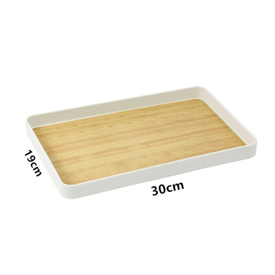 Stilska PP imitacija uzorka bambusa Pladanj za pohranu Pravokutna zadebljana ploča za čajnik Višenamjenski kuhinjski alati za pohranu