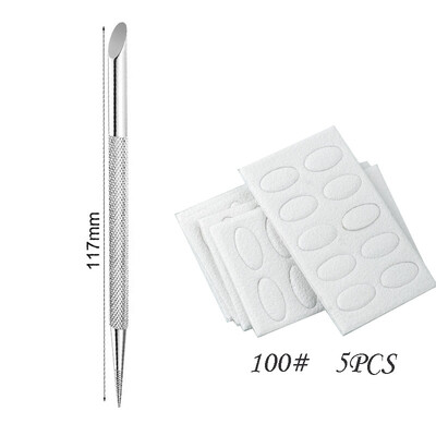 Εργαλείο μαρκαδόρου νυχιών 1 τεμαχίου με διπλό άκρο από ανοξείδωτο ατσάλι με λοξότμητο ατσάλι, Dead Skin Pusher, Εργαλείο στυλό νυχιών