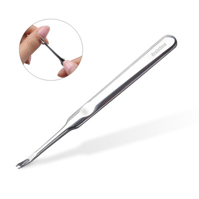 Brainbow 1pc Cuticle Pusher Επαγγελματικό ανοξείδωτο ατσάλι αφαίρεση επιδερμίδας νυχιών Callus Dead Skin Fork Nail Manicure Pedicure Εργαλεία