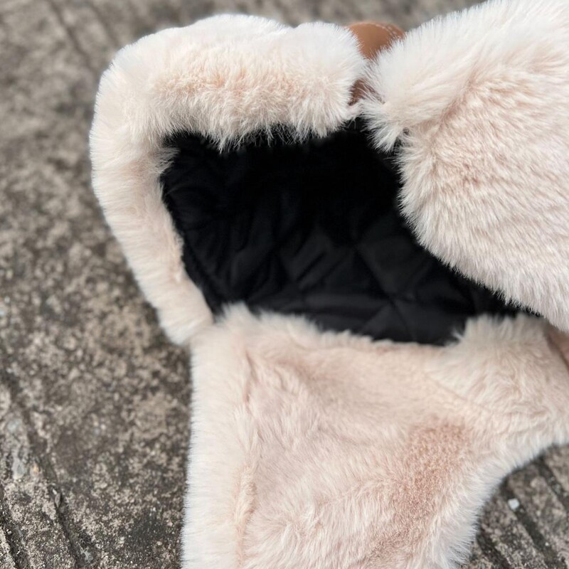 Χειμερινό γυναικείο καπέλο βομβαρδιστικό αυτί Προστασία αυτιών από ψεύτικη γούνα δέρμα Χιόνι Καπέλο αντιανεμικό καπέλο αυτιού Γυναικείο καπέλο Pilot Aviator Bomber Trapper