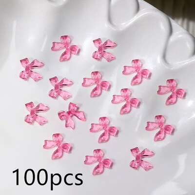 600 vnt. Gėlių/širdies/meškos nagų dekoravimo derva Kawaii Cartoon Random Bowknot nagų krištolas Y2K manikiūro priedai T7Q&R