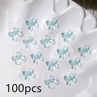 600 vnt. Gėlių/širdies/meškos nagų dekoravimo derva Kawaii Cartoon Random Bowknot nagų krištolas Y2K manikiūro priedai T7Q&R