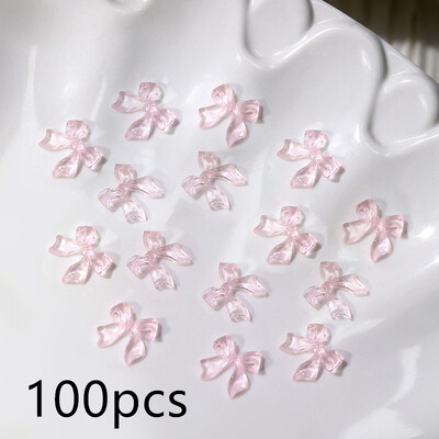 600 vnt. Gėlių/širdies/meškos nagų dekoravimo derva Kawaii Cartoon Random Bowknot nagų krištolas Y2K manikiūro priedai T7Q&R