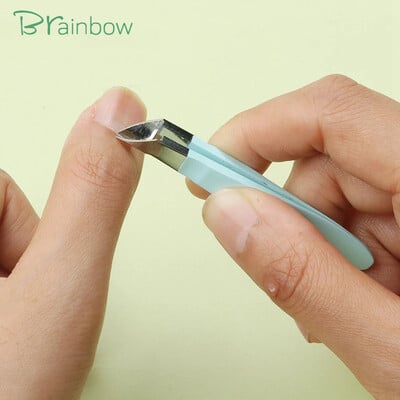 Brainbow Foarfece pentru unghii mici pentru cuticule Pensetă Mini tăietor de unghii Trimmer pentru degetele și degetele de la picioare Piele moartă pentru îndepărtarea instrumentelor de pedichiură