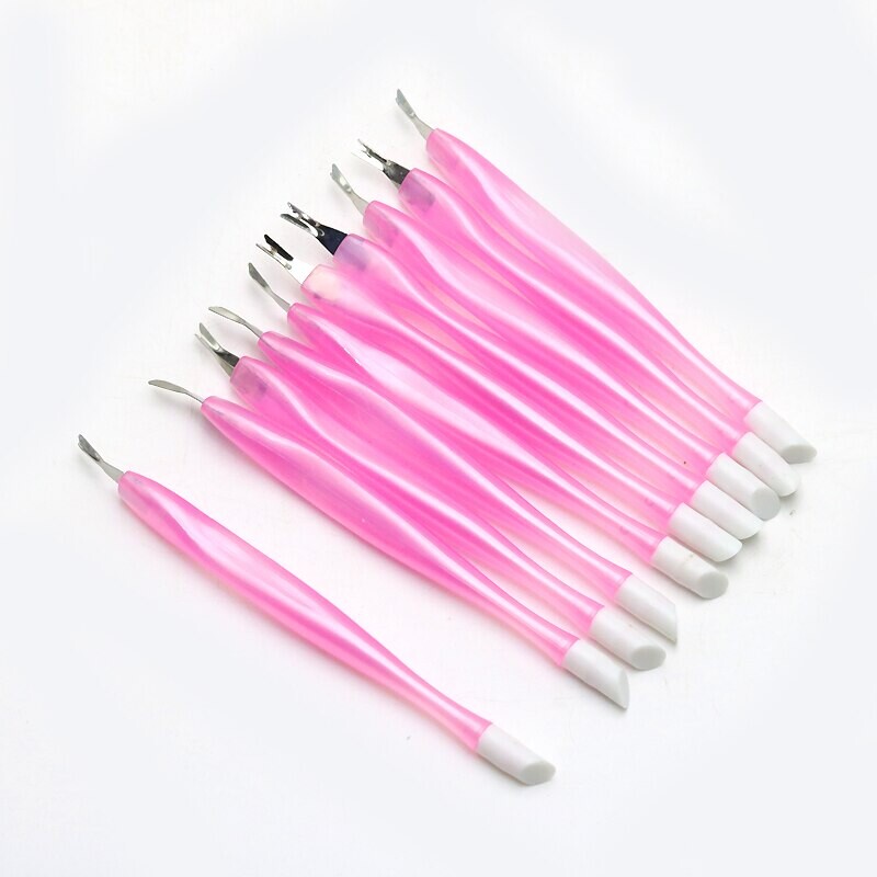 2 būdai manikiūro nagų odelių UV gelio lako stūmimo valiklis žoliapjovė nerūdijančio plieno pedikiūras negyvos odos odelių priežiūros priemonės