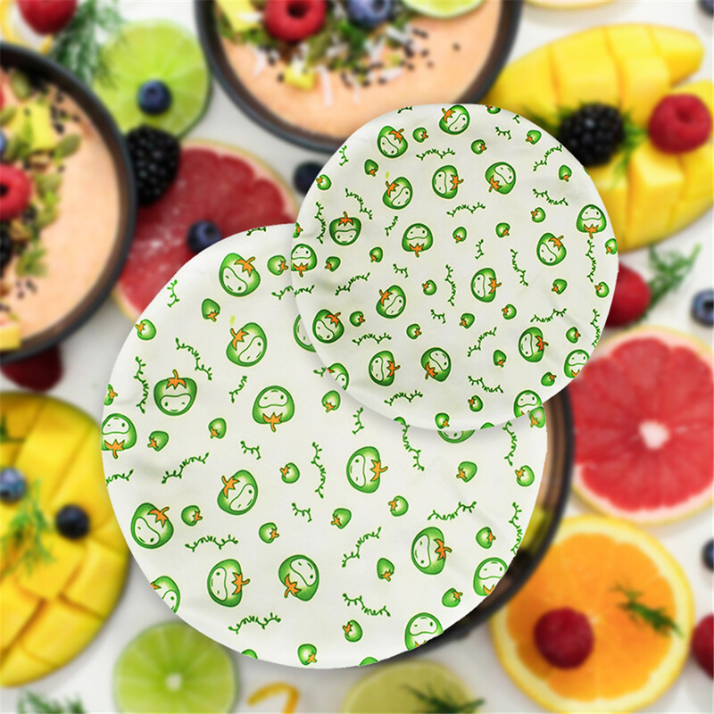 Novi 3kom Poklopac za zdjelu s hranom Univerzalni platneni poklopci za posuđe Zdjela Lonac Višekratni rastezljivi poklopci Kuhinjski pribor