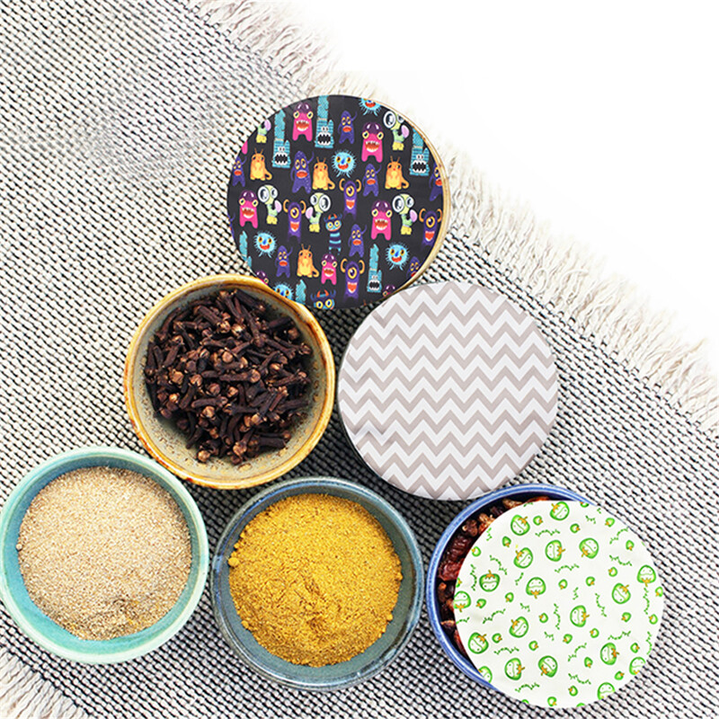 Novi 3kom Poklopac za zdjelu s hranom Univerzalni platneni poklopci za posuđe Zdjela Lonac Višekratni rastezljivi poklopci Kuhinjski pribor