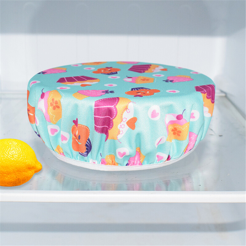 Novi 3kom Poklopac za zdjelu s hranom Univerzalni platneni poklopci za posuđe Zdjela Lonac Višekratni rastezljivi poklopci Kuhinjski pribor