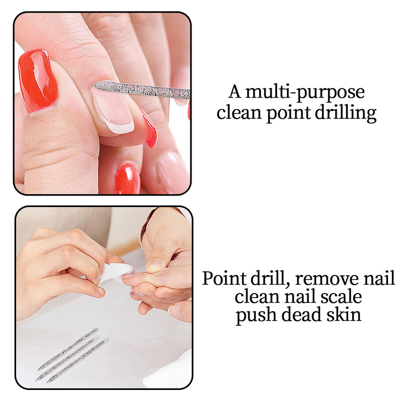 50 tk/kott Korduvkasutatav kahepealine kristallist küünenaha lükkaja küünenaha eemaldamise tööriist oranž puidust küünte pediküüri hooldus puuripulgad