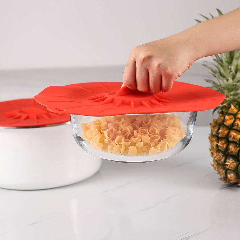 Silikonski poklopci, poklopac za mikrovalnu pećnicu za višekratnu upotrebu, otporni na toplinu, usisni poklopci za hranu odgovaraju šalicama, zdjelama, tanjurima, loncima, tavama, tavama