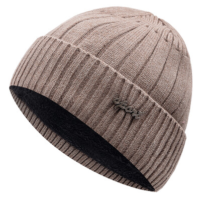 Nova uniseks zimska kapa s dodatkom tople kape od flisa ravnog dizajna, mekana kapa za muškarce, žene, pletena kapa za skijaške sportove na otvorenom