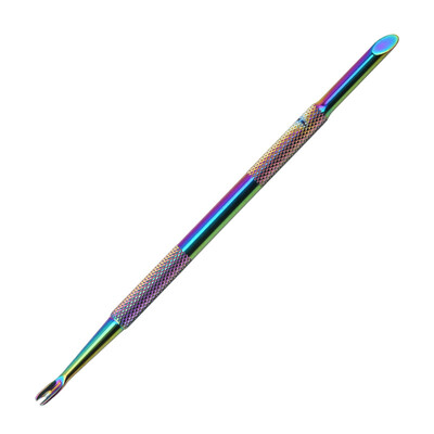 nagi krievu tērauda stumšana dubultgalva pakavs tērauda stumšana atmirusi āda stumšana priekšējā slīpā manikīrs pīlings nagu mākslas manikīra instruments