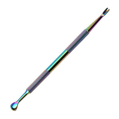 nagi krievu tērauda stumšana dubultgalva pakavs tērauda stumšana atmirusi āda stumšana priekšējā slīpā manikīrs pīlings nagu mākslas manikīra instruments
