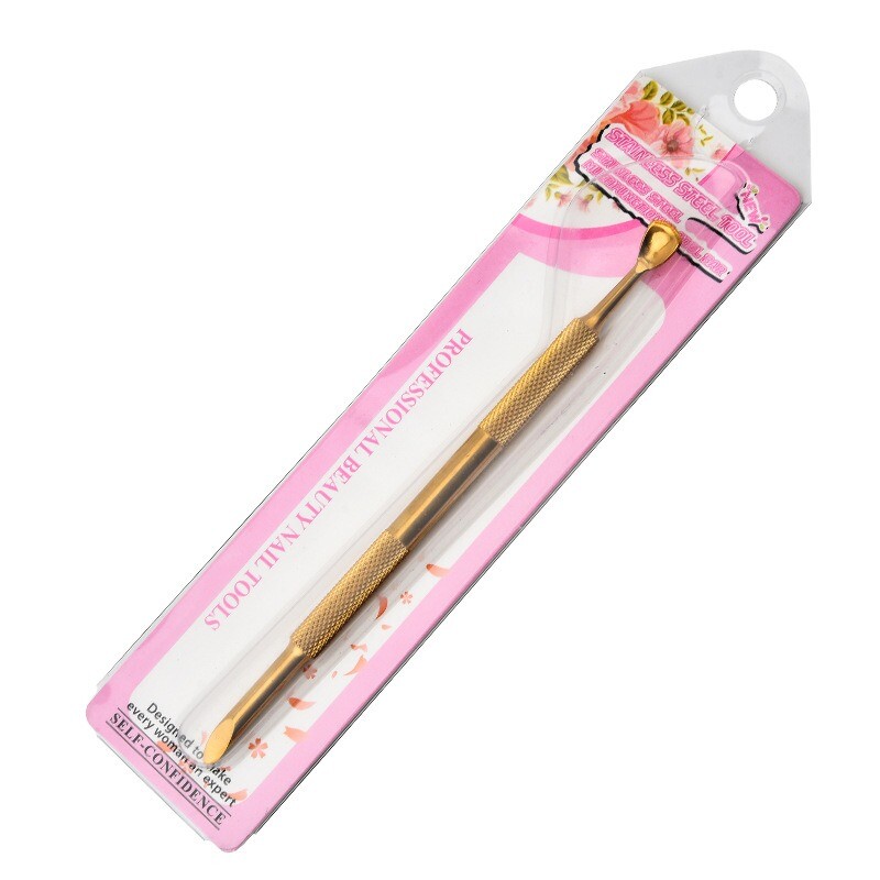 naelad vene terasest lükkamine topeltpea hobuseraua terasest surumine surnud nahk lükkamine eesmine kaldmaniküür koorimine küünte kunst maniküüri tööriist