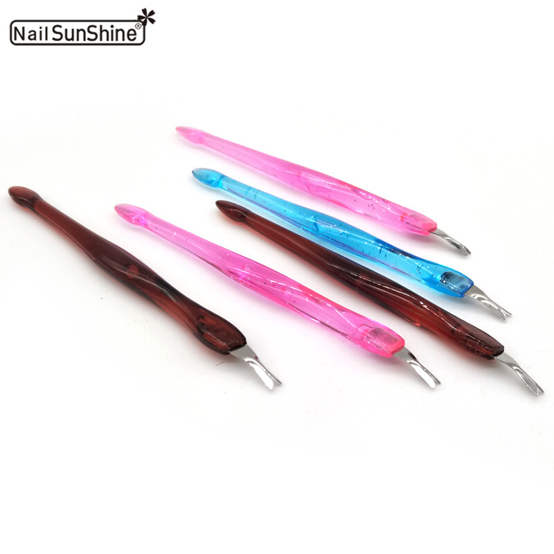 40 tk/partii roostevabast terasest küünenaha eemaldaja trimmi surnud naha küünenaha lükkaja trimmer pediküür küünekunsti tööriistad küünekunsti tarvikute komplekt