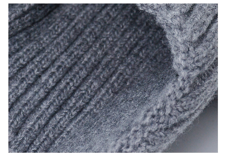 Χειμερινός εξωτερικός Ζεστό Απλό Καπέλο Ανδρικά Γυναικεία Μεγάλο Κεφάλι Πυκνό Πλεκτό Μάλλινο Καπάκι Ψυχρό Πακέτο Αυτί Καπάκι Καπάκι Ζεστό