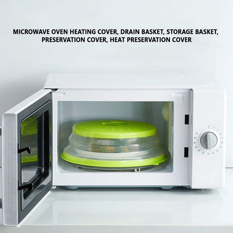 Καπάκι μικροκυμάτων Πτυσσόμενο κάλυμμα φούρνου μικροκυμάτων πολλαπλών χρήσεων με κάλυμμα πιάτου φαγητού χωρίς BPA σχεδίασης άγκιστρου για κουζίνα με φρούτα λαχανικά