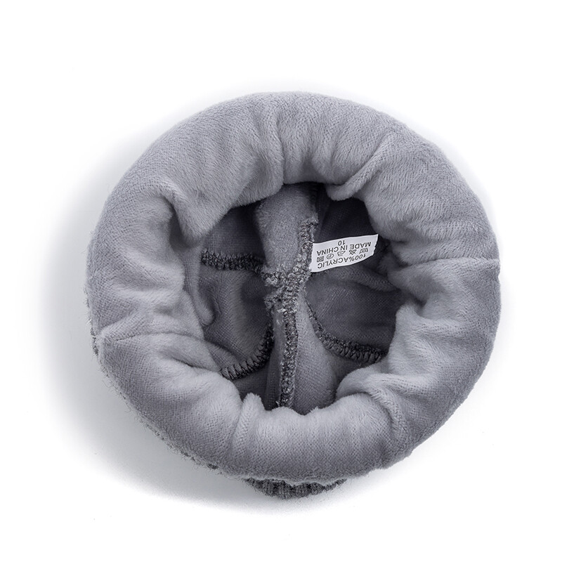 Nova uniseks zimska kapa Dodajte toplu kapu od flisa Elegantna prugasta mekana kapica za muškarce Žene Deblja pletena kapa za skijaške sportove