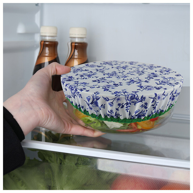 3 komada tekstilnih navlaka za zdjele, vodootporne elastične navlake za zdjele za višekratnu upotrebu, navlake za pohranu hrane, rastezljivi poklopci za ostatke hrane i voća