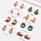 50 ΤΕΜ. Χριστουγεννιάτικο Ελάφι Χιονάνθρωπος Δέντρο από Ρητίνη Βιβλίο DIY Κοσμήματα Νυχιών Γούρια Μανικιούρ φουρκέτα Διακόσμηση Χειροτεχνία Κινούμενα σχέδια