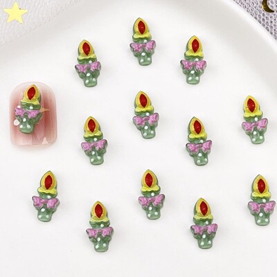 50 ΤΕΜ. Χριστουγεννιάτικο Ελάφι Χιονάνθρωπος Δέντρο από Ρητίνη Βιβλίο DIY Κοσμήματα Νυχιών Γούρια Μανικιούρ φουρκέτα Διακόσμηση Χειροτεχνία Κινούμενα σχέδια