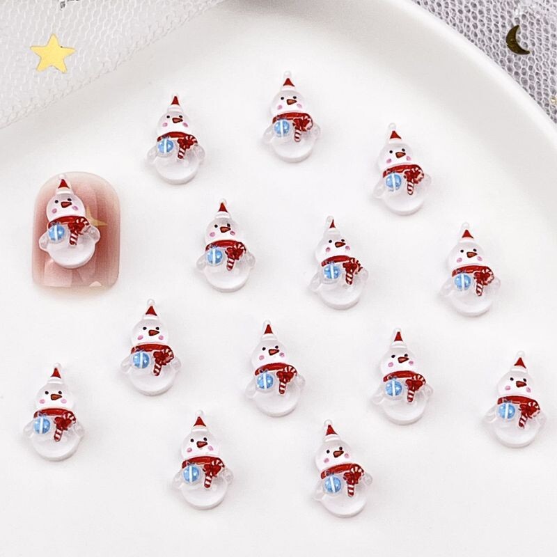 50 ΤΕΜ. Χριστουγεννιάτικο Ελάφι Χιονάνθρωπος Δέντρο από Ρητίνη Βιβλίο DIY Κοσμήματα Νυχιών Γούρια Μανικιούρ φουρκέτα Διακόσμηση Χειροτεχνία Κινούμενα σχέδια