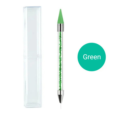 1Pc. Olovka za crtanje noktiju s dvostrukim krajevima za slikanje DIY kistom Rhinestones Drška Birač dijamanata Alat za manikuru Olovka za crtanje Alat za nokte