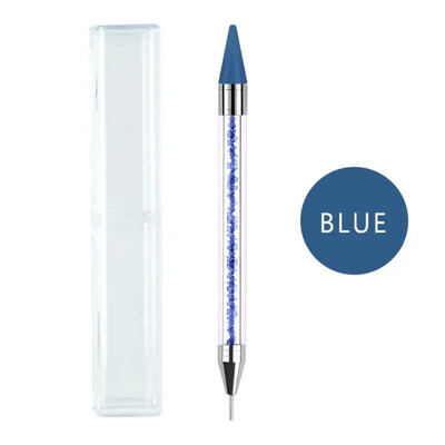 1Pc. Olovka za crtanje noktiju s dvostrukim krajevima za slikanje DIY kistom Rhinestones Drška Birač dijamanata Alat za manikuru Olovka za crtanje Alat za nokte