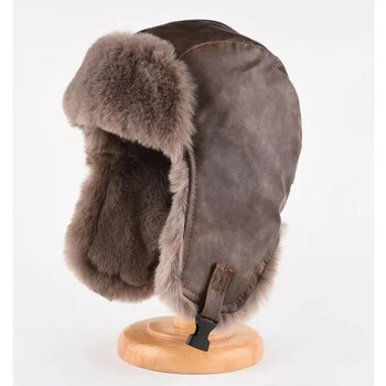 Ανδρικά Winter Trapper Aviator Trooper Earflap Ζεστό ρωσικό αντιανεμικό καπέλο σκι καπέλο bomber για γυναίκες Шапки Зимние Меховые Καπέλο Ushanka