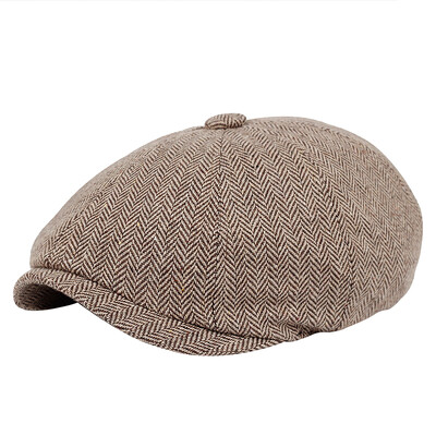 Vintage muški ležerni šešir za novine Proljeće ljeto Retro šešir s beretkom Divlji ležerni šeširi Unisex osmerokutna kapa Modne hip hop kape Gorras
