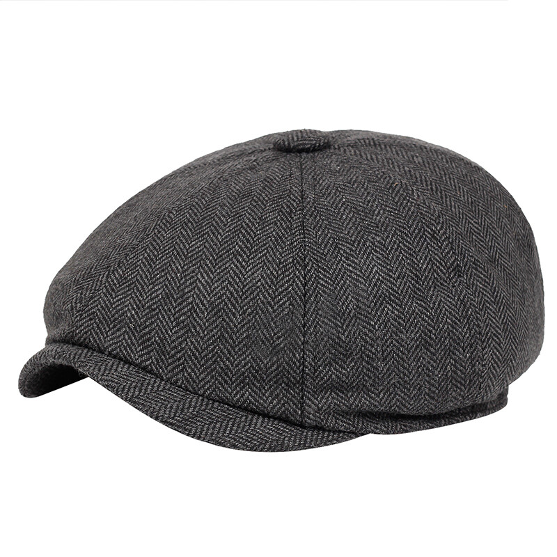 Vintage muški ležerni šešir za novine Proljeće ljeto Retro šešir s beretkom Divlji ležerni šeširi Unisex osmerokutna kapa Modne hip hop kape Gorras