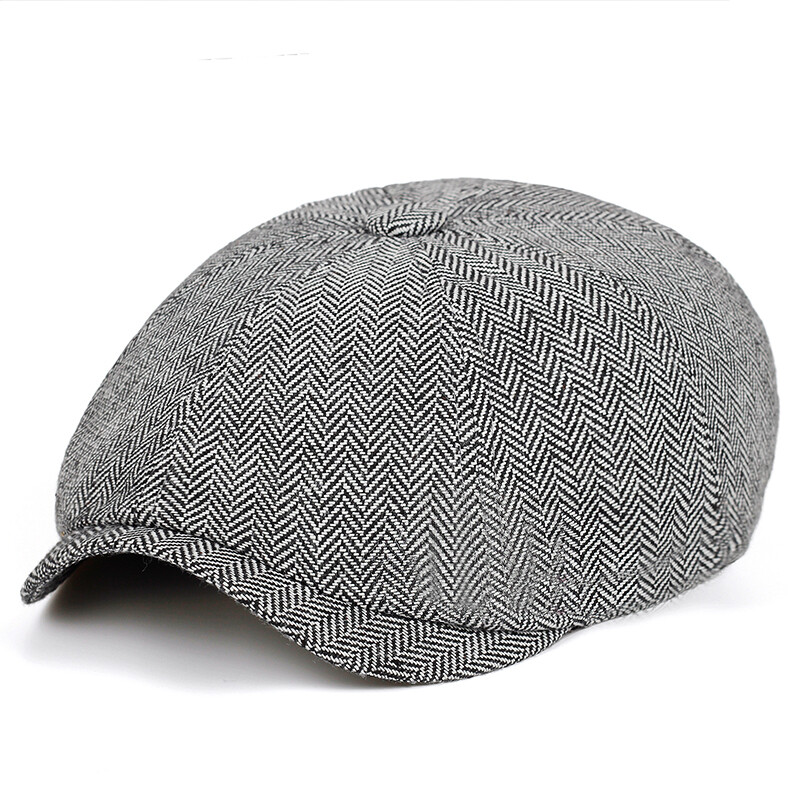 Vintage muški ležerni šešir za novine Proljeće ljeto Retro šešir s beretkom Divlji ležerni šeširi Unisex osmerokutna kapa Modne hip hop kape Gorras