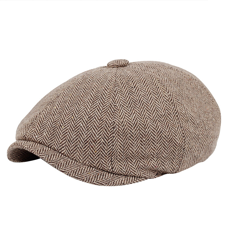Vintage muški ležerni šešir za novine Proljeće ljeto Retro šešir s beretkom Divlji ležerni šeširi Unisex osmerokutna kapa Modne hip hop kape Gorras