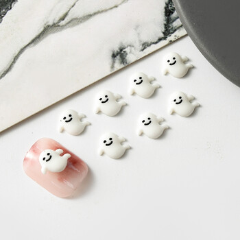 20 τμχ Αξεσουάρ για αποκριάτικα νύχια Kawaii Flatback MINi Ghost DIY Ρητίνη Γούρια νυχιών DIY Νύχια Φιγούρες Μανικιούρ Art Decoratio Ανταλλακτικά