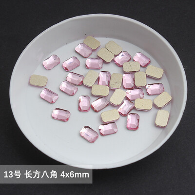 χονδρική Ανοιχτό ροζ πολλαπλών στυλ Επίπεδη πλάτη στρας νυχιών Ειδικού σχήματος Κρύσταλλοι τέχνης Πέτρες 3D εξατομικευμένη διακόσμηση