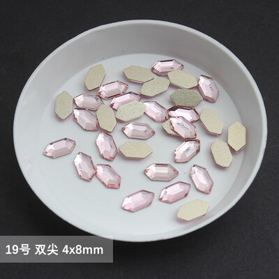 χονδρική Ανοιχτό ροζ πολλαπλών στυλ Επίπεδη πλάτη στρας νυχιών Ειδικού σχήματος Κρύσταλλοι τέχνης Πέτρες 3D εξατομικευμένη διακόσμηση