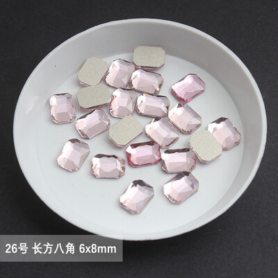 χονδρική Ανοιχτό ροζ πολλαπλών στυλ Επίπεδη πλάτη στρας νυχιών Ειδικού σχήματος Κρύσταλλοι τέχνης Πέτρες 3D εξατομικευμένη διακόσμηση