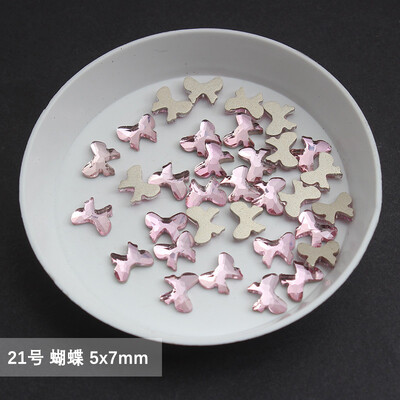 χονδρική Ανοιχτό ροζ πολλαπλών στυλ Επίπεδη πλάτη στρας νυχιών Ειδικού σχήματος Κρύσταλλοι τέχνης Πέτρες 3D εξατομικευμένη διακόσμηση