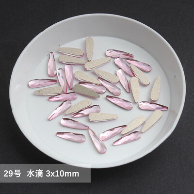 χονδρική Ανοιχτό ροζ πολλαπλών στυλ Επίπεδη πλάτη στρας νυχιών Ειδικού σχήματος Κρύσταλλοι τέχνης Πέτρες 3D εξατομικευμένη διακόσμηση