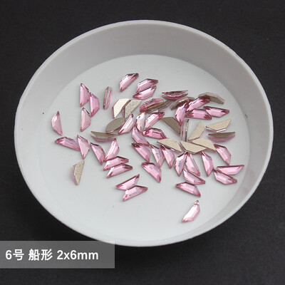 χονδρική Ανοιχτό ροζ πολλαπλών στυλ Επίπεδη πλάτη στρας νυχιών Ειδικού σχήματος Κρύσταλλοι τέχνης Πέτρες 3D εξατομικευμένη διακόσμηση