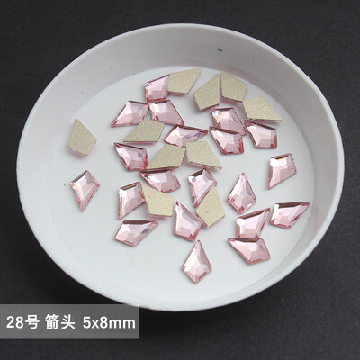 χονδρική Ανοιχτό ροζ πολλαπλών στυλ Επίπεδη πλάτη στρας νυχιών Ειδικού σχήματος Κρύσταλλοι τέχνης Πέτρες 3D εξατομικευμένη διακόσμηση