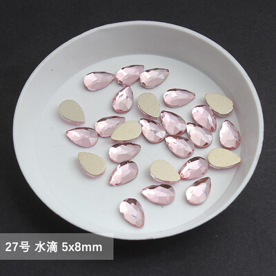 χονδρική Ανοιχτό ροζ πολλαπλών στυλ Επίπεδη πλάτη στρας νυχιών Ειδικού σχήματος Κρύσταλλοι τέχνης Πέτρες 3D εξατομικευμένη διακόσμηση