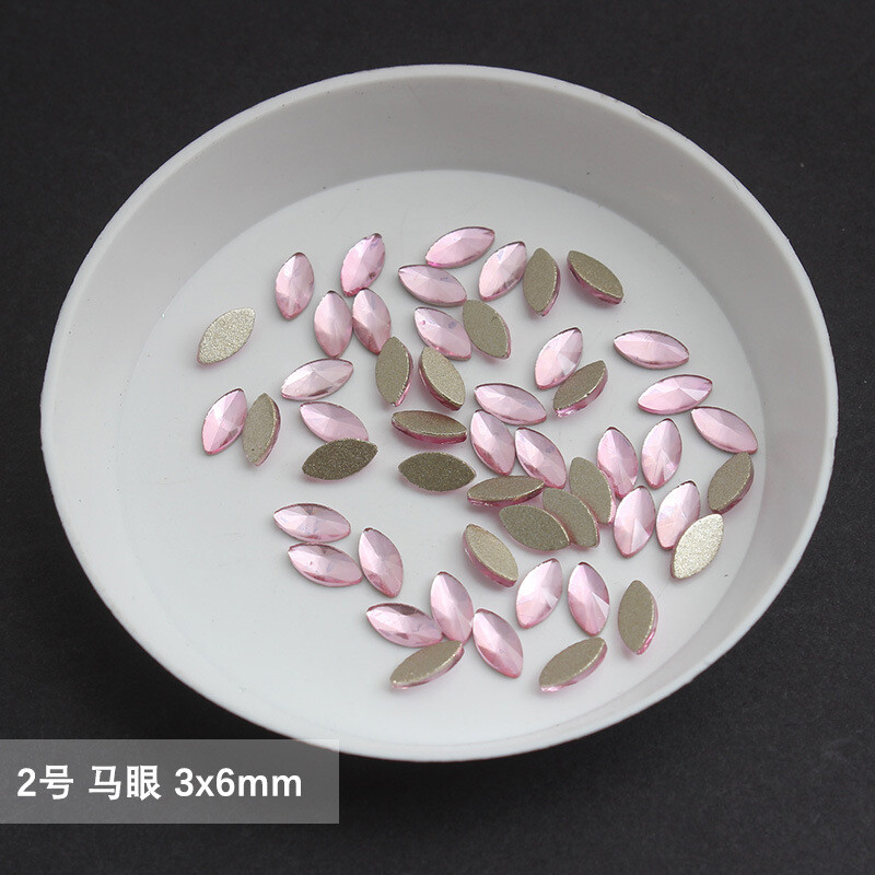 χονδρική Ανοιχτό ροζ πολλαπλών στυλ Επίπεδη πλάτη στρας νυχιών Ειδικού σχήματος Κρύσταλλοι τέχνης Πέτρες 3D εξατομικευμένη διακόσμηση