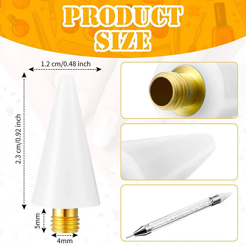 5gab. Nagu punktēšanas vaska pildspalva, maināma galviņa krelles, rhinestones, dārgakmeņi.