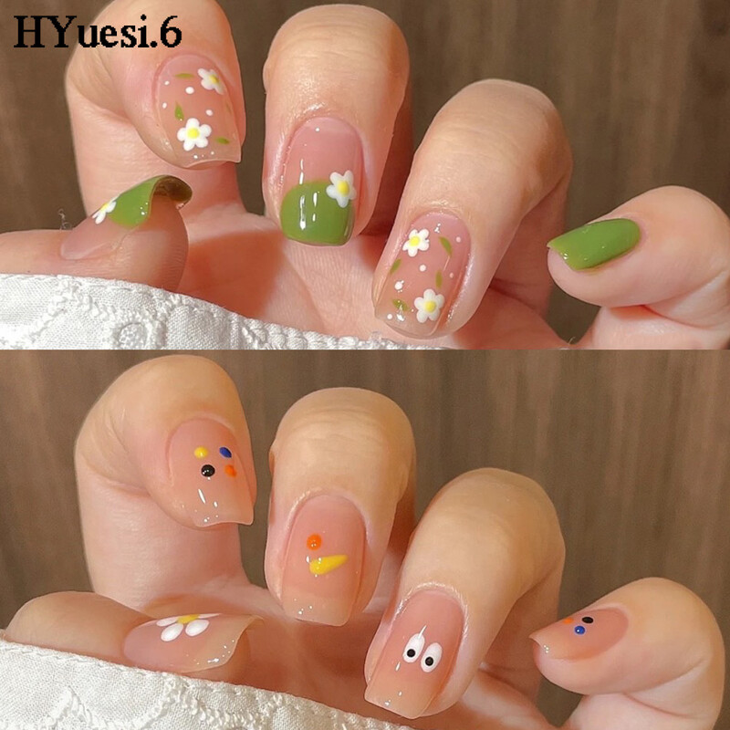 5db/szett 2 az 1-ben, kétvégű körömdíszítő ecsetek kristálynyéllel Professzionális UV-gél pontozó festő rajztoll barkácseszközök